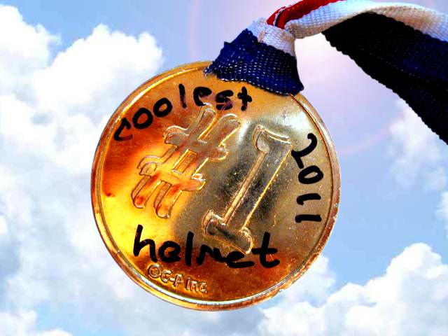 RAGBRAI XXXIX '2011 COOLEST HELMET' TEAM CC RIDERS